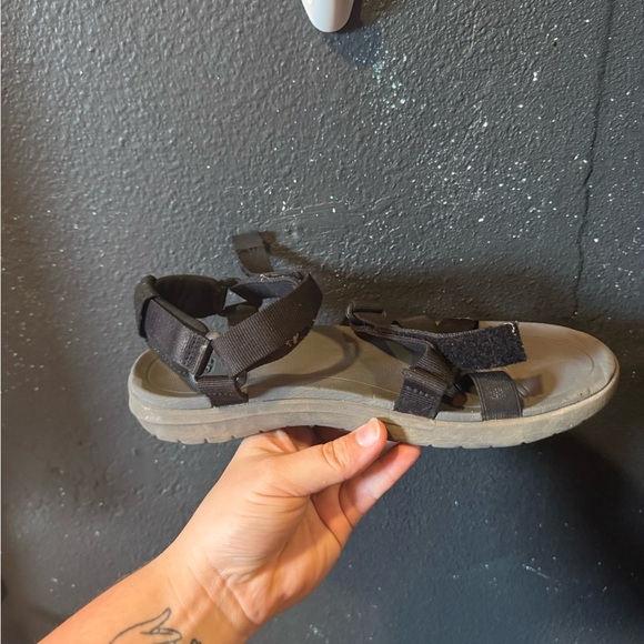 Women’s Black and Grey Sanborn Teva Sandals - Picture 6 of 8